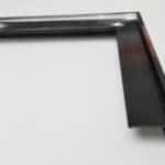 Coin extérieur aluminium noir 6cm