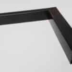 Coin intérieur aluminium noir 8cm