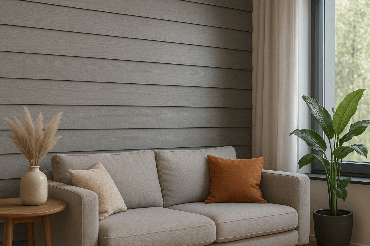 Bardage dans un salon